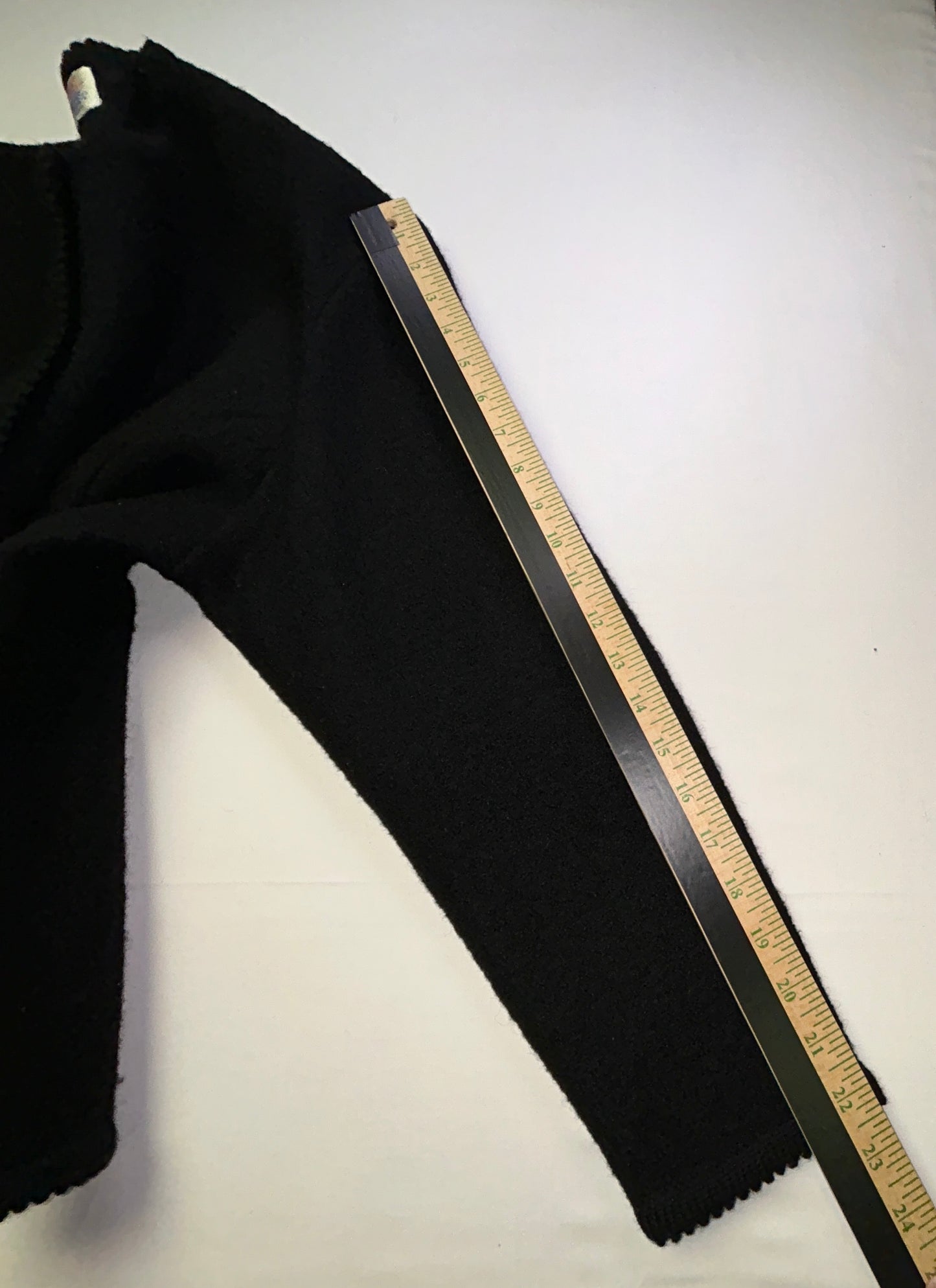 Vintage Tally-Ho Black Knit Cardigan Sweater Gold Button Front Women's