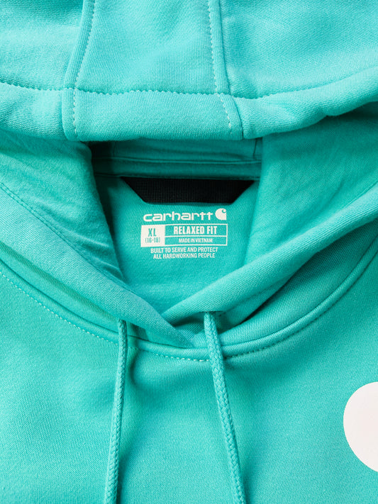 Carhartt Teal XL Relaxed Fit Hoodie