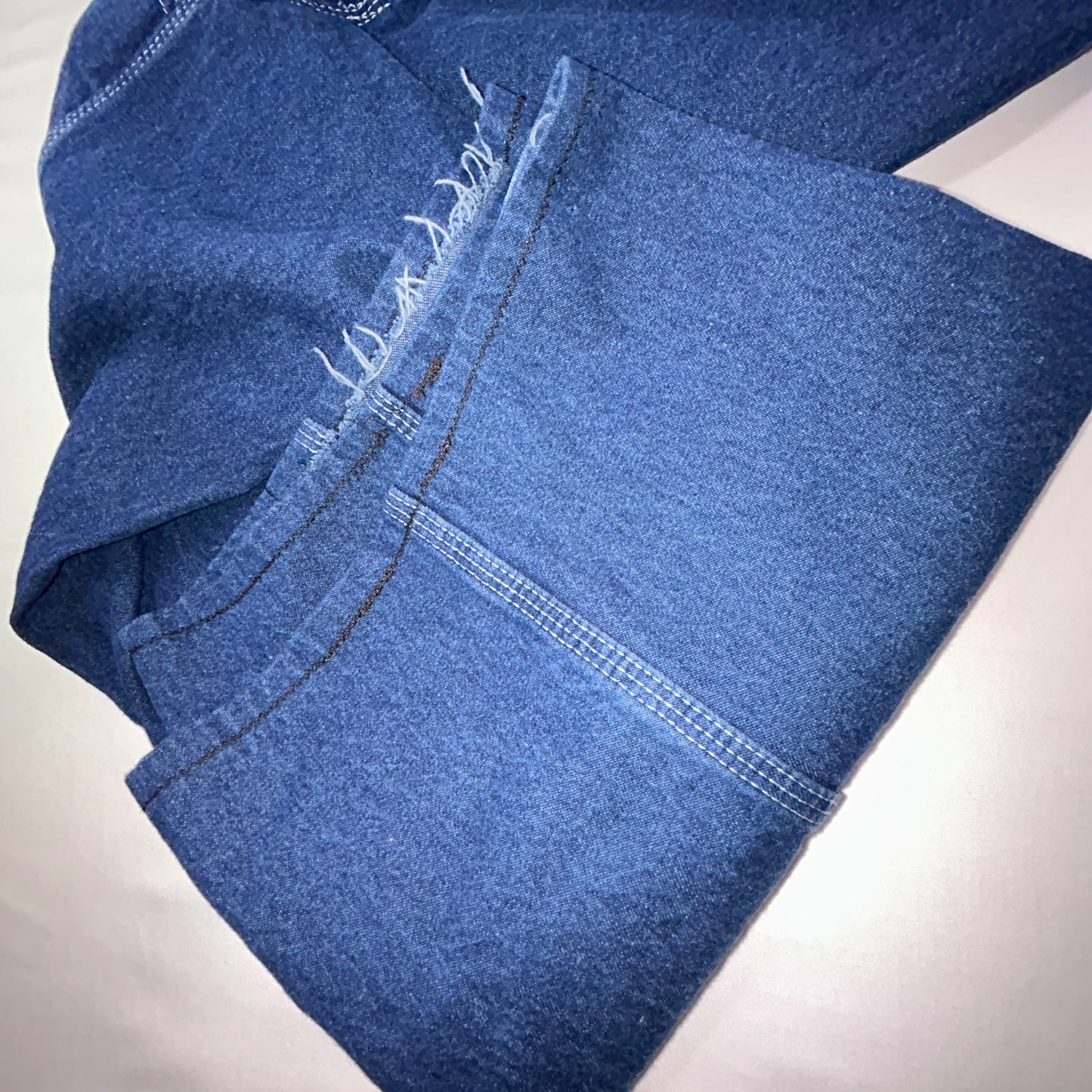 Dickies Denim Bib Overalls 44x30 Carpenter Workwear Blue Jeans Overalls