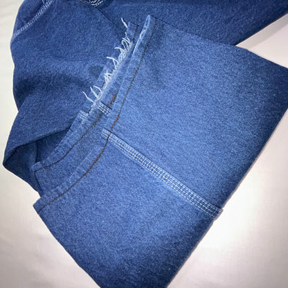 Dickies Denim Bib Overalls 44x30 Carpenter Workwear Blue Jeans Overalls