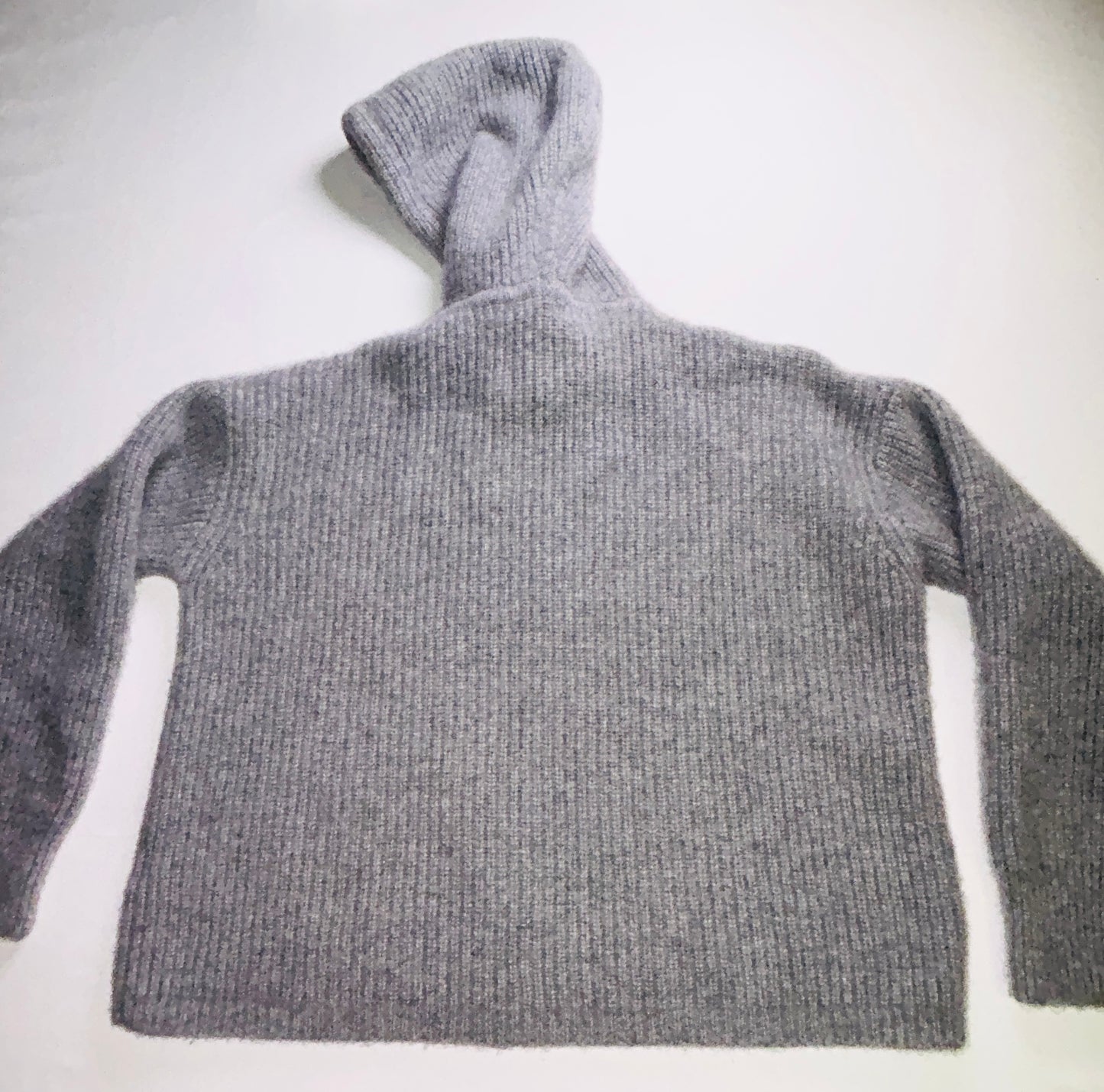 Quince 100% Cashmere Hoodie Sweater Women's XS Gray Pullover Luxury Knit
