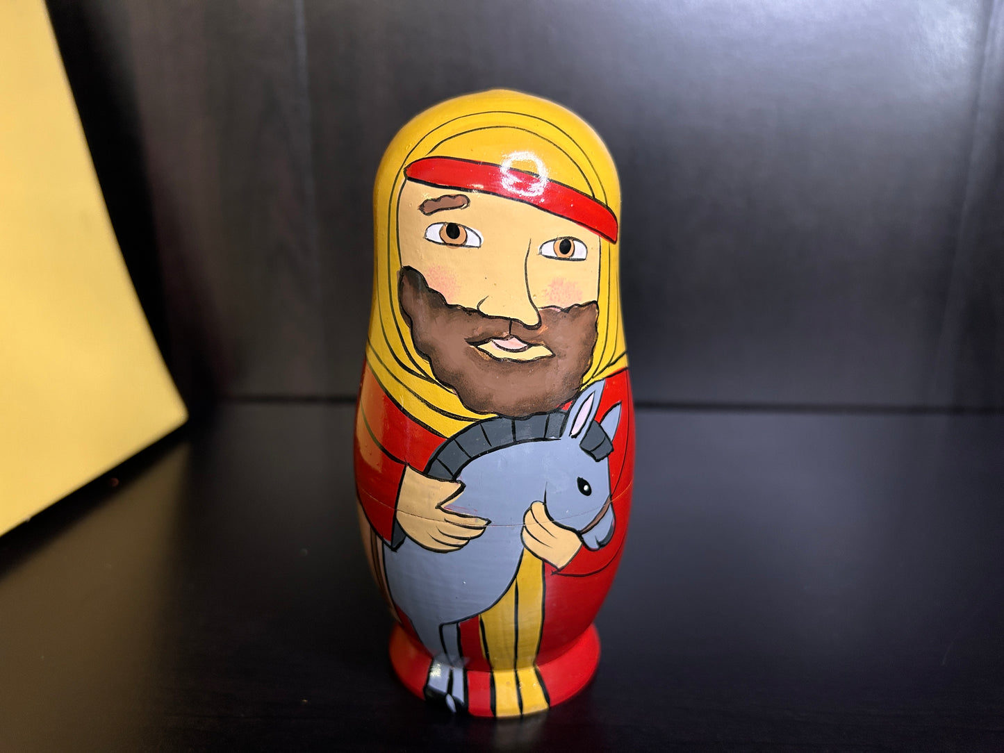 Hand Painted Nativity Nesting Dolls - Wooden Matryoshka Style Christmas Nativity Set