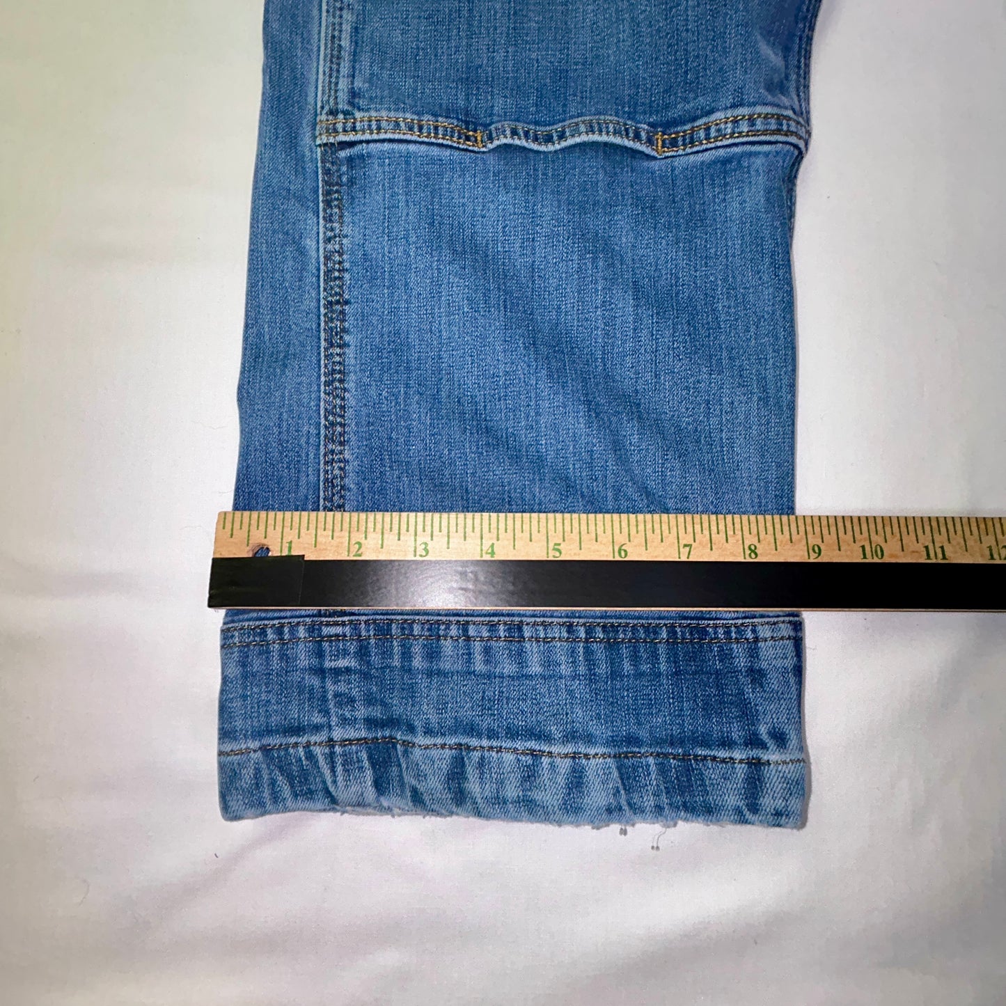 Carhartt Bib Overalls Men's 44x30 Light Wash Denim Carpenter Workwear Y2K