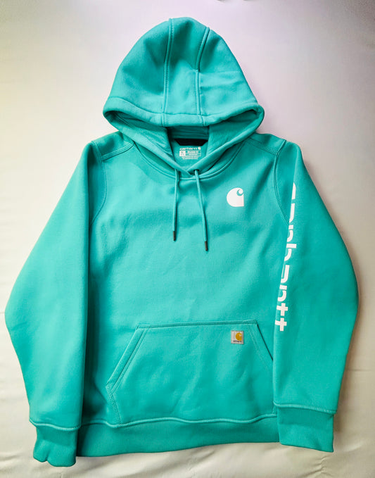 Carhartt Teal XL Relaxed Fit Hoodie