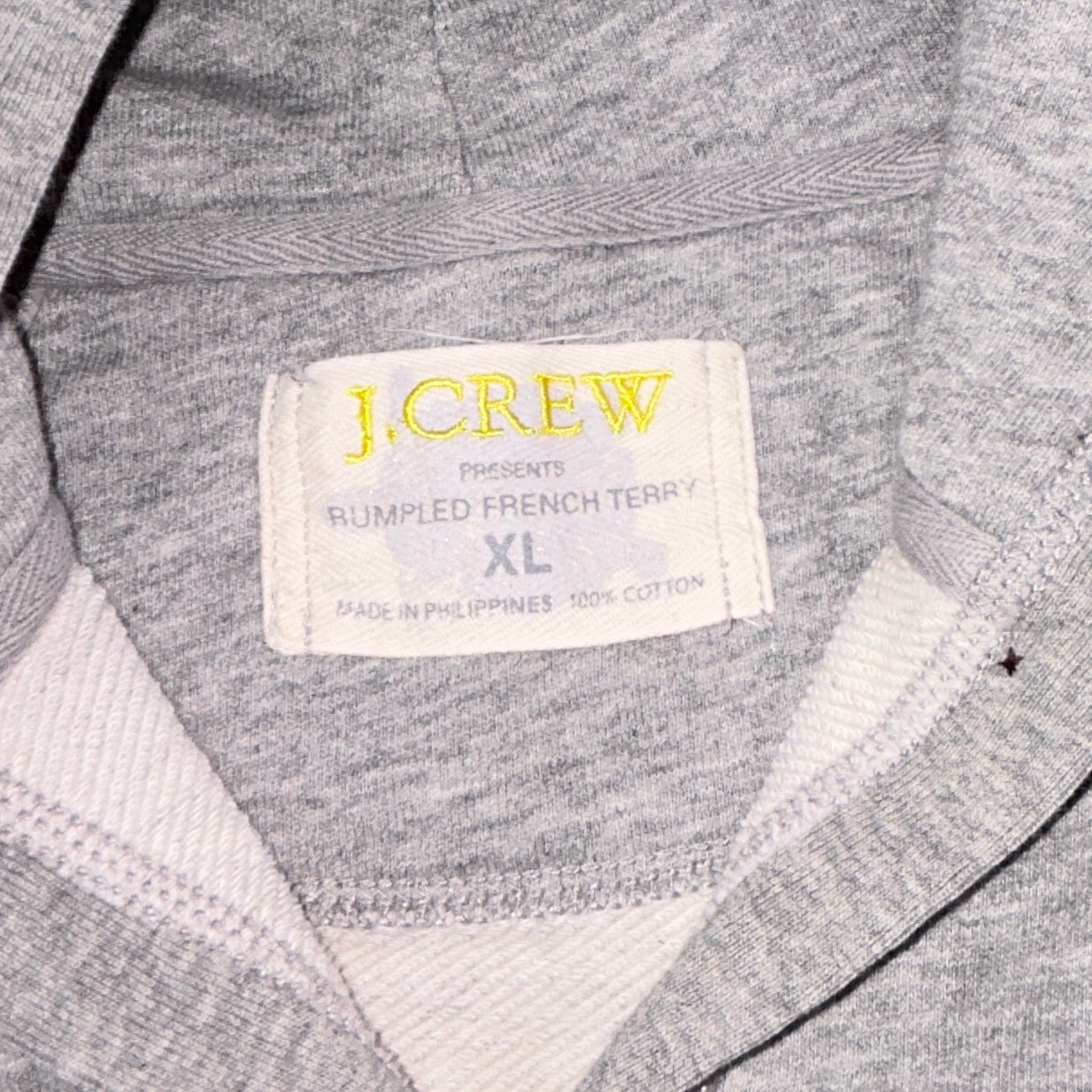 J.Crew Rumpled French Terry Hooded Cardigan – Size XL (regular)