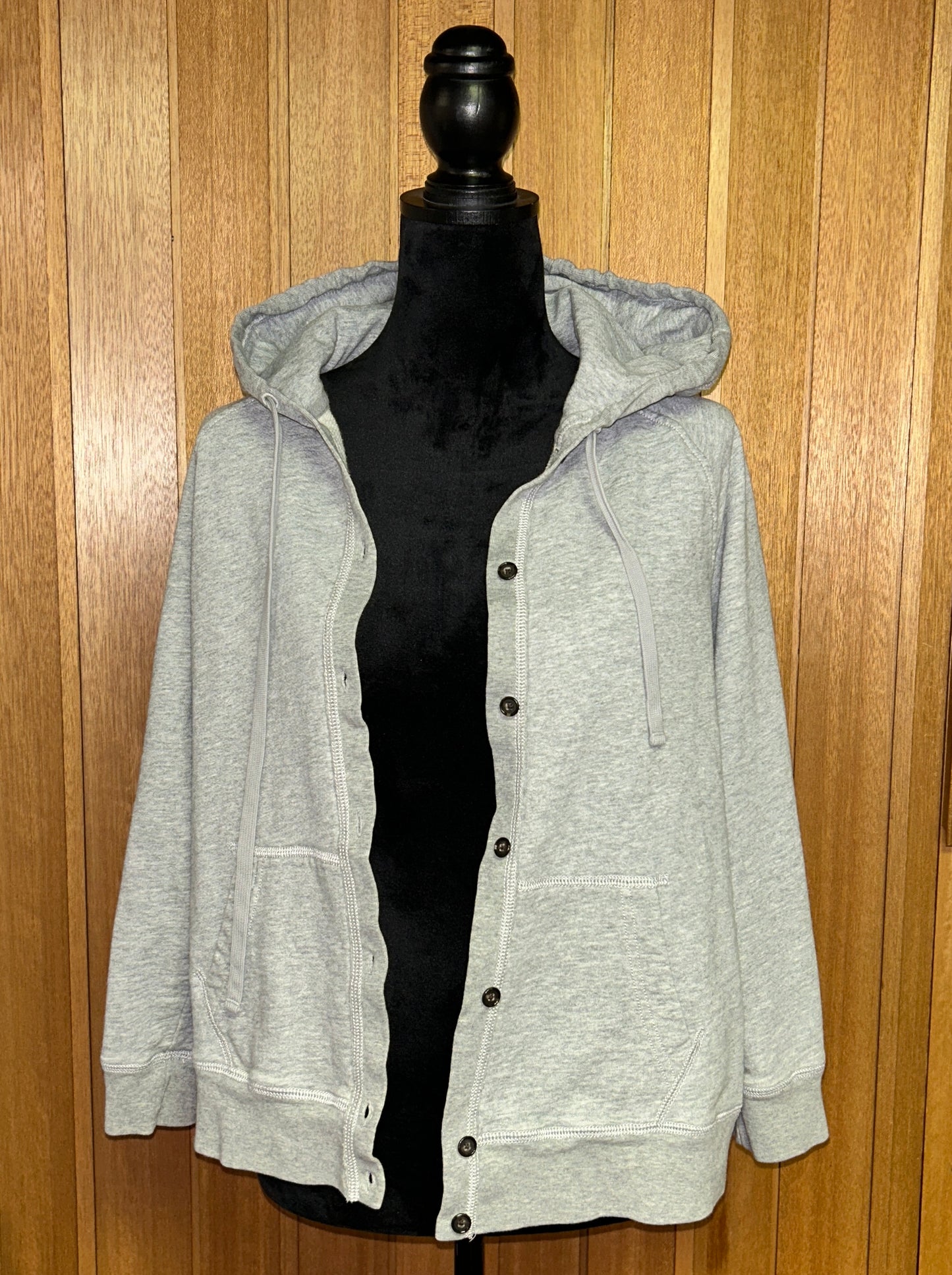 J.Crew Rumpled French Terry Hooded Cardigan – Size XL (regular)