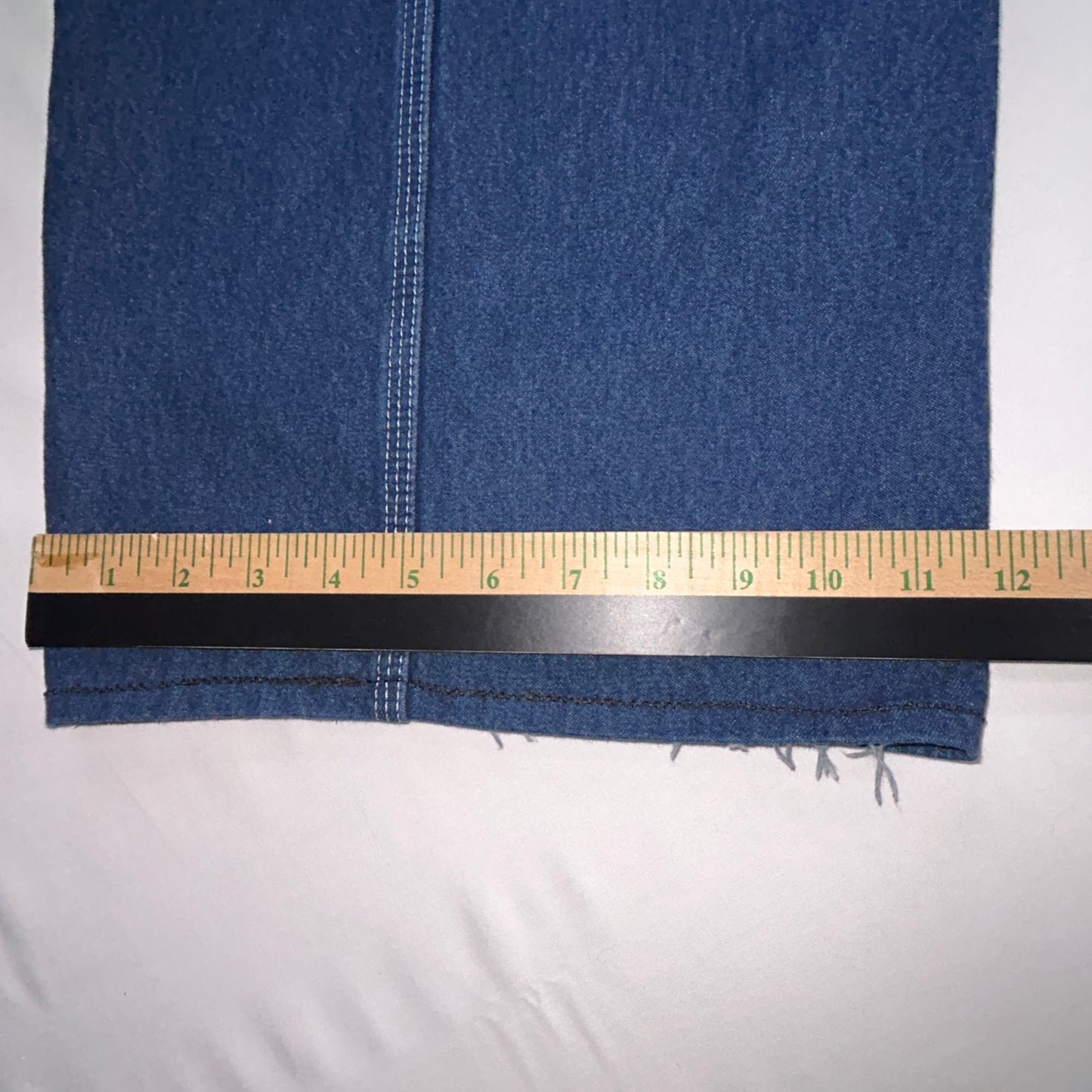Dickies Denim Bib Overalls 44x30 Carpenter Workwear Blue Jeans Overalls