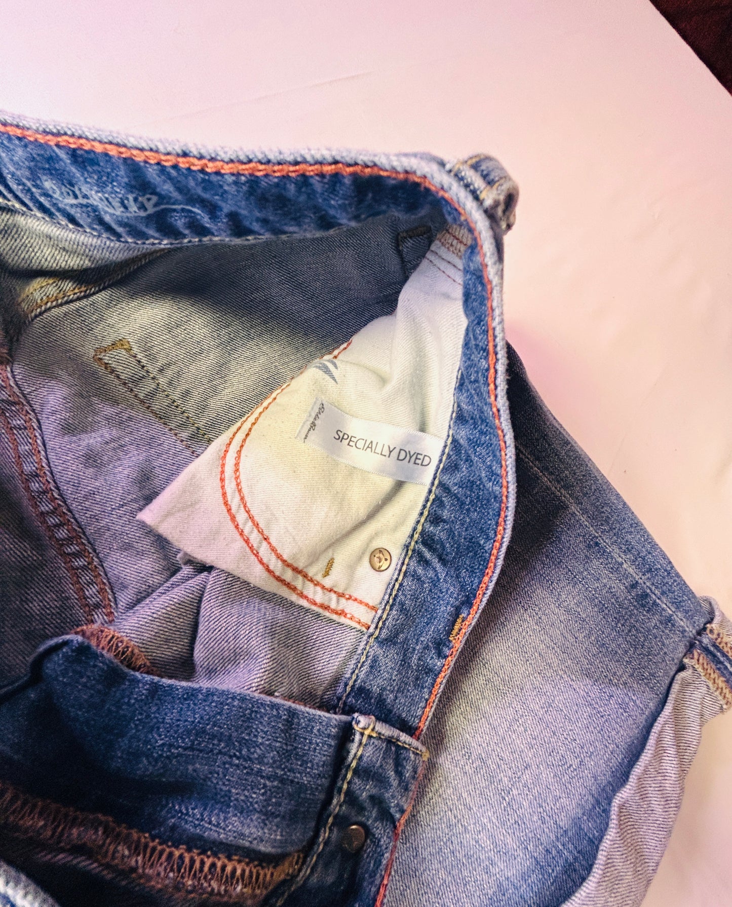 Eddie Bauer Size 4 Blue Denim Boyfriend Cuffed Relaxed Fit Shorts