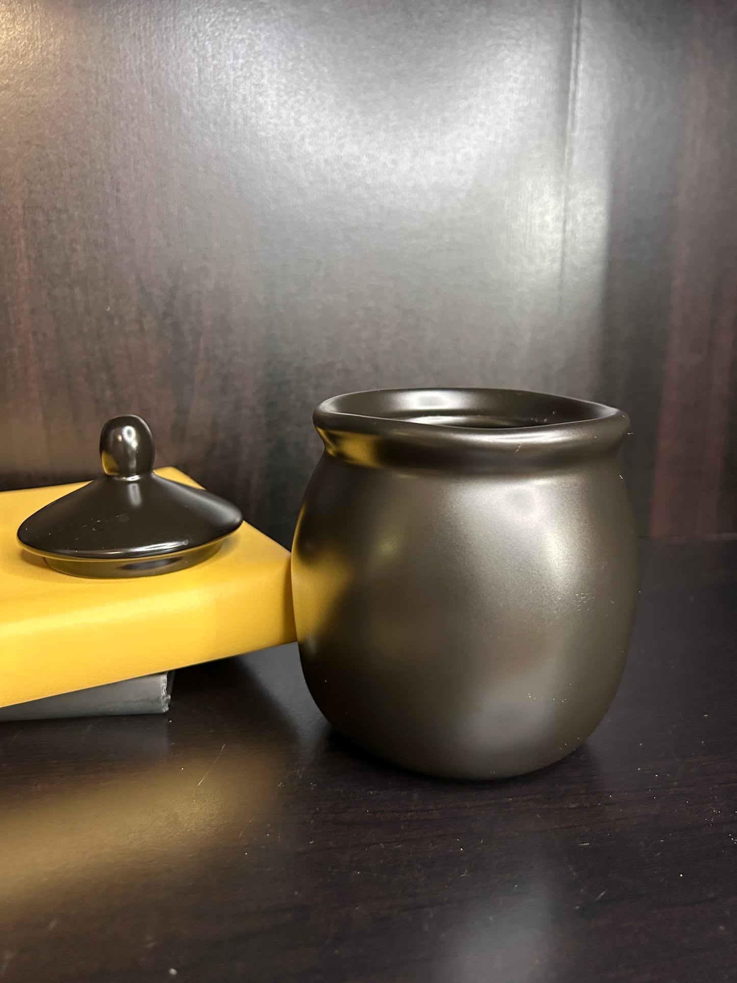 Rae Dunn SUGAR Canister with Lid - Matte Black Farmhouse Kitchen Storage