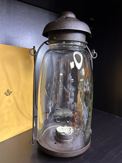 Rustic Mason Jar Hanging Lantern - Farmhouse Outdoor Candle Lantern