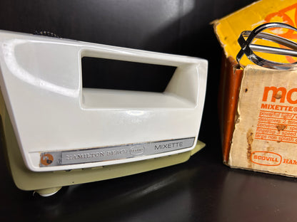 Vintage Hamilton Beach Model 97 Mixette Hand Mixer with Box & Manual – Working 1970 Kitchen Appliance