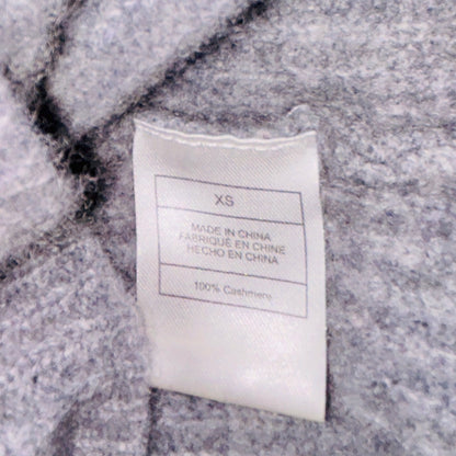 Quince 100% Cashmere Hoodie Sweater Women's XS Gray Pullover Luxury Knit
