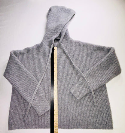 Quince 100% Cashmere Hoodie Sweater Women's XS Gray Pullover Luxury Knit