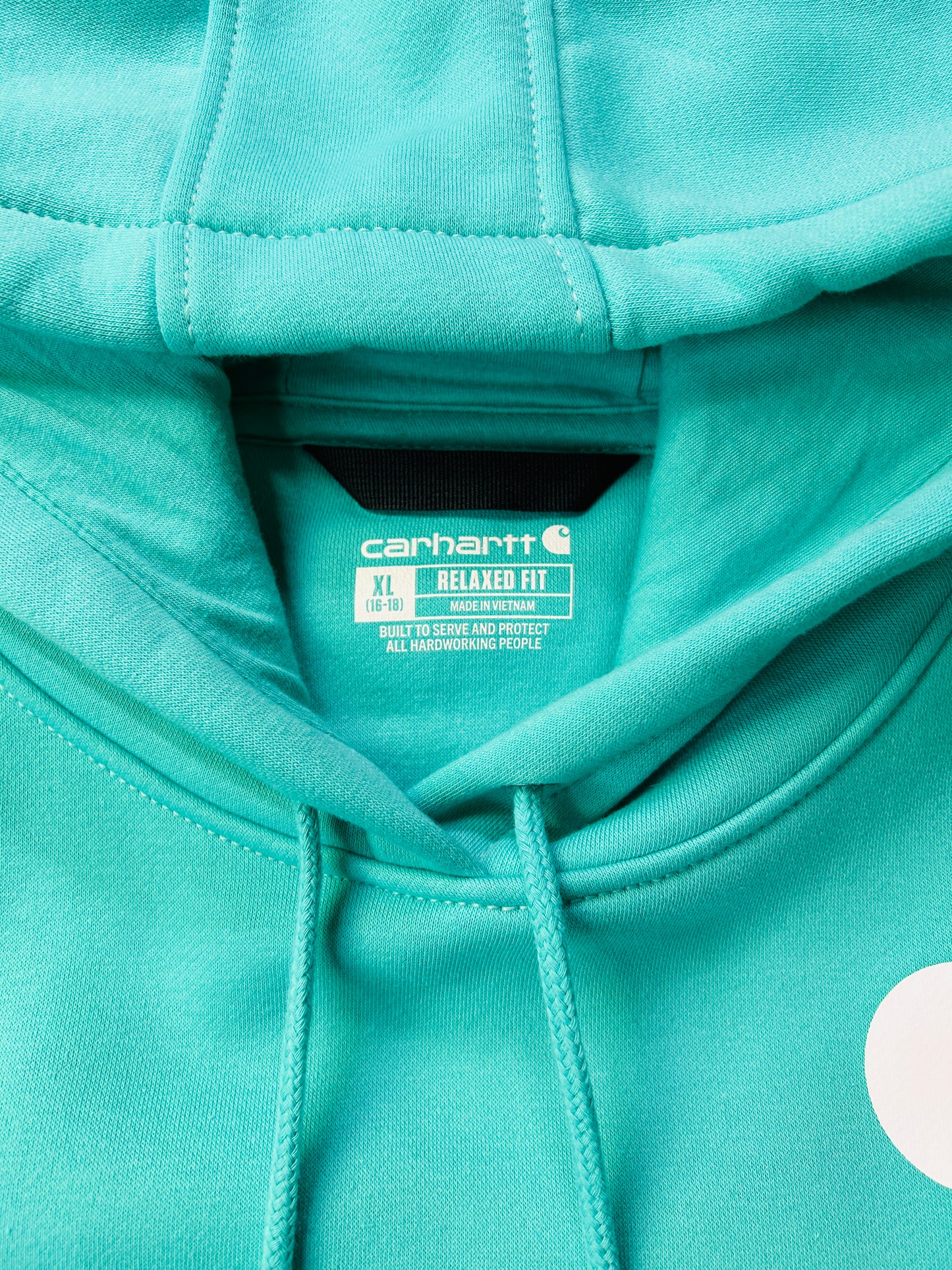 Carhartt Teal XL Relaxed Fit Hoodie