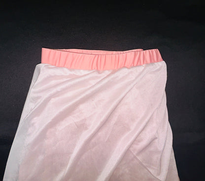 Pink Velvet Sequence Long Skirt Size 4xl