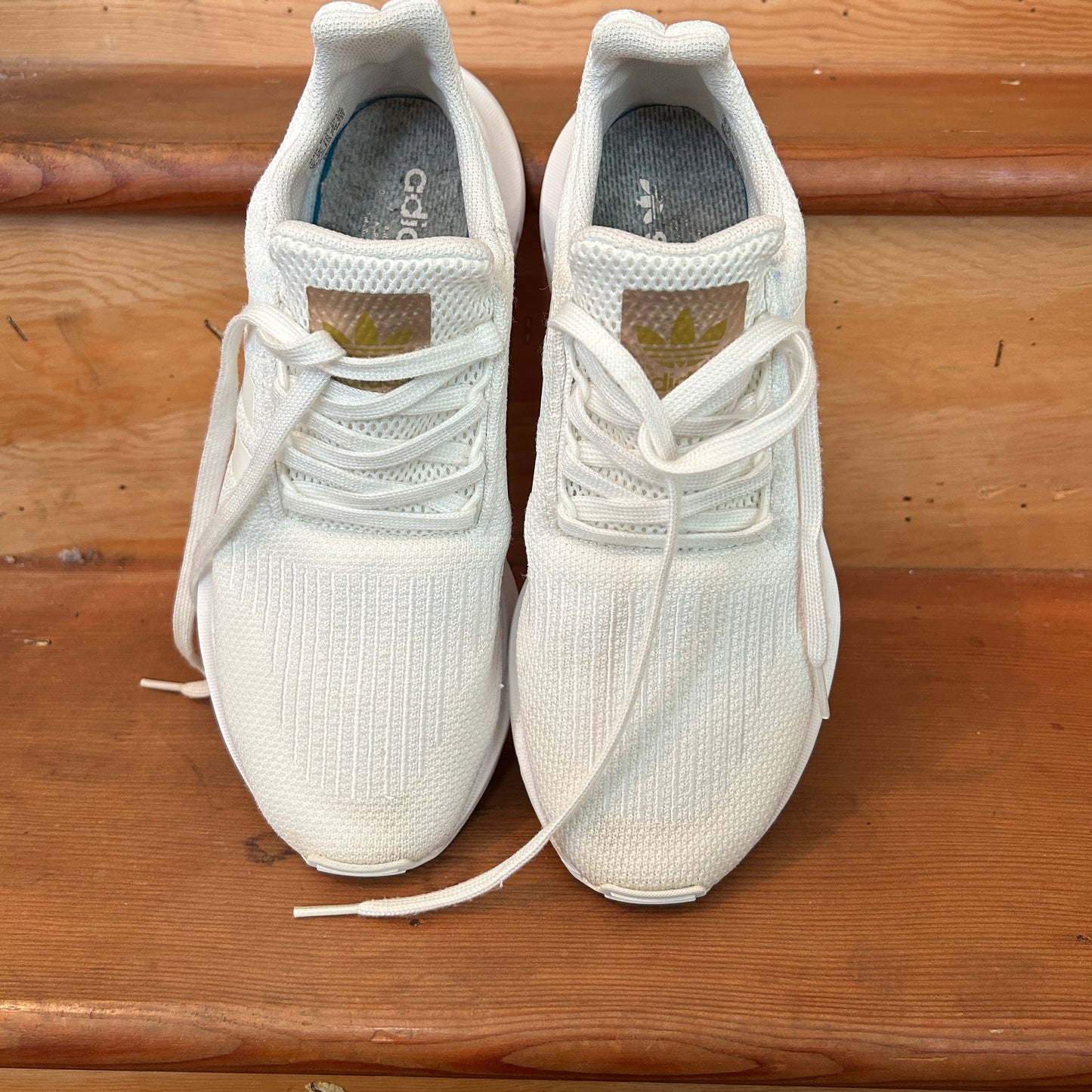 Adidas Swift Run White Knit Running Shoes Sneakers Men’s US 9 EG9492 Athletic