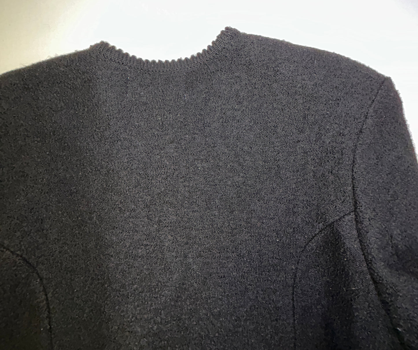 Vintage Tally-Ho Black Knit Cardigan Sweater Gold Button Front Women's
